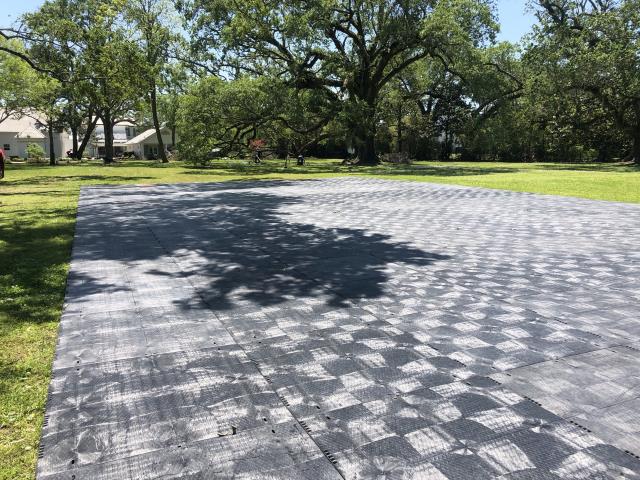 Rental store for Dura Loc 4x4 Gray Tent Flooring in New Orleans LA