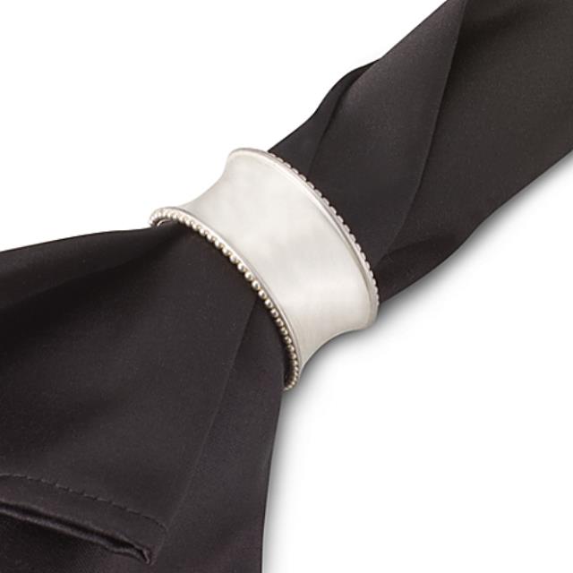 Rental store for Silver Beaded Napkin Ring in New Orleans LA