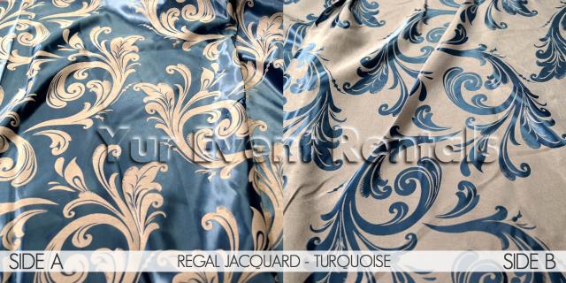 Rental store for Regal Jacquard Reversible108 - Turquoise in New Orleans LA