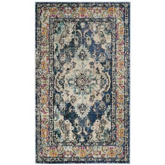 Rental store for Bohemian Navy Light Blue Rug 8x10 in New Orleans LA