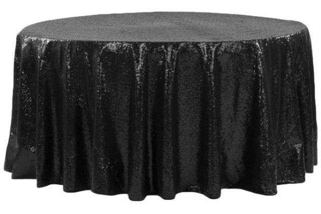 Rental store for Glitz Sequin 120 Round- Black in New Orleans LA