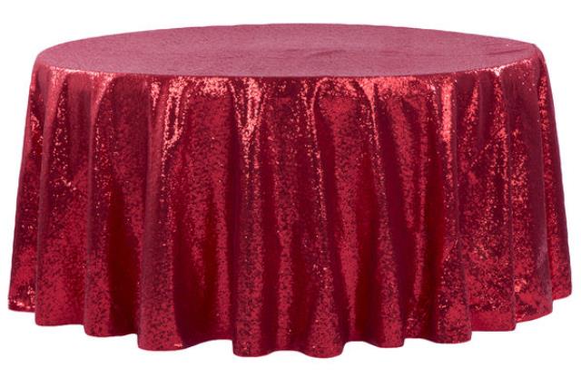 Rental store for Glitz Sequin 132  Round- Apple Red in New Orleans LA