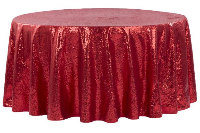 Rental store for Glitz Sequin 132  Round- Red in New Orleans LA