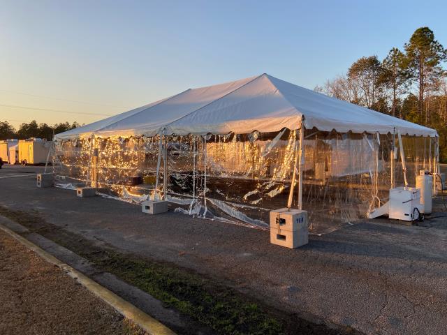 Rental store for 10 x20  Clear Side Wall- DR L S in New Orleans LA