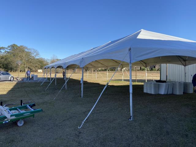 Rental store for 30x90 White Frame Keeder Tent Cant Val in New Orleans LA