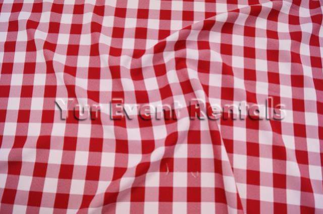 Rental store for Red   White Gingham Checker 72x72 in New Orleans LA