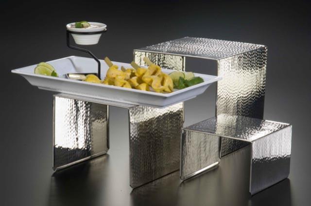 Rental store for Hammered U Stainless Steel Riser 7 in New Orleans LA
