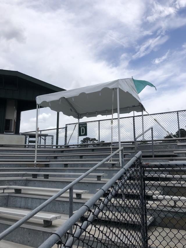 Rental store for 9x80 Gable End Marquee Frame Tent- White in New Orleans LA