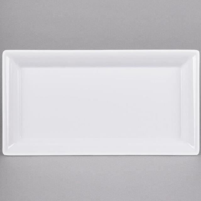 Rental store for White Melamine Platter 14.5 x7.5 in New Orleans LA