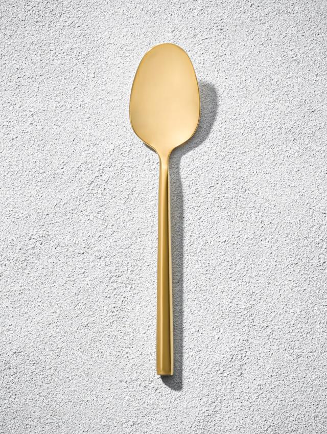 Rental store for Sutherland Brushed Gold Soup Spoon in New Orleans LA