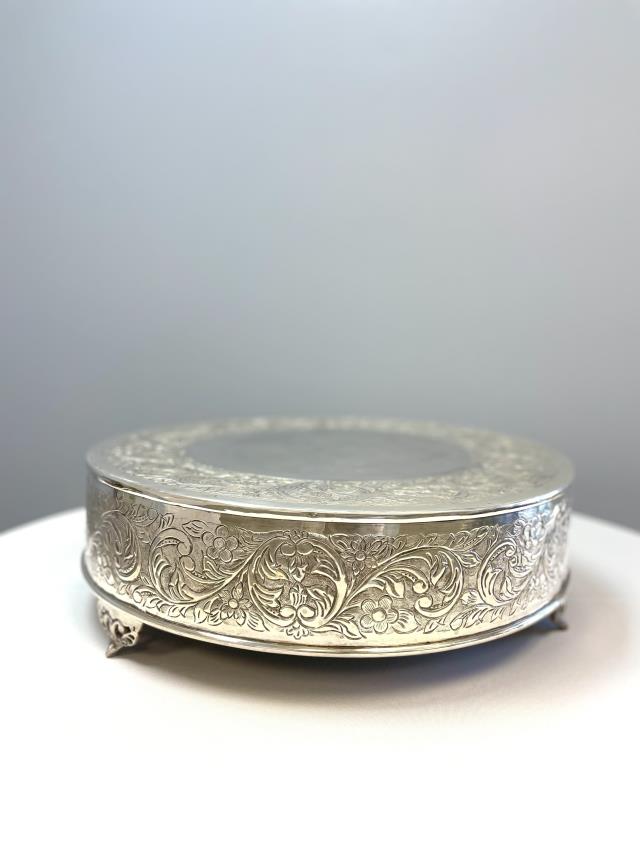 Rental store for Silver Cake Stand Round 19 in New Orleans LA
